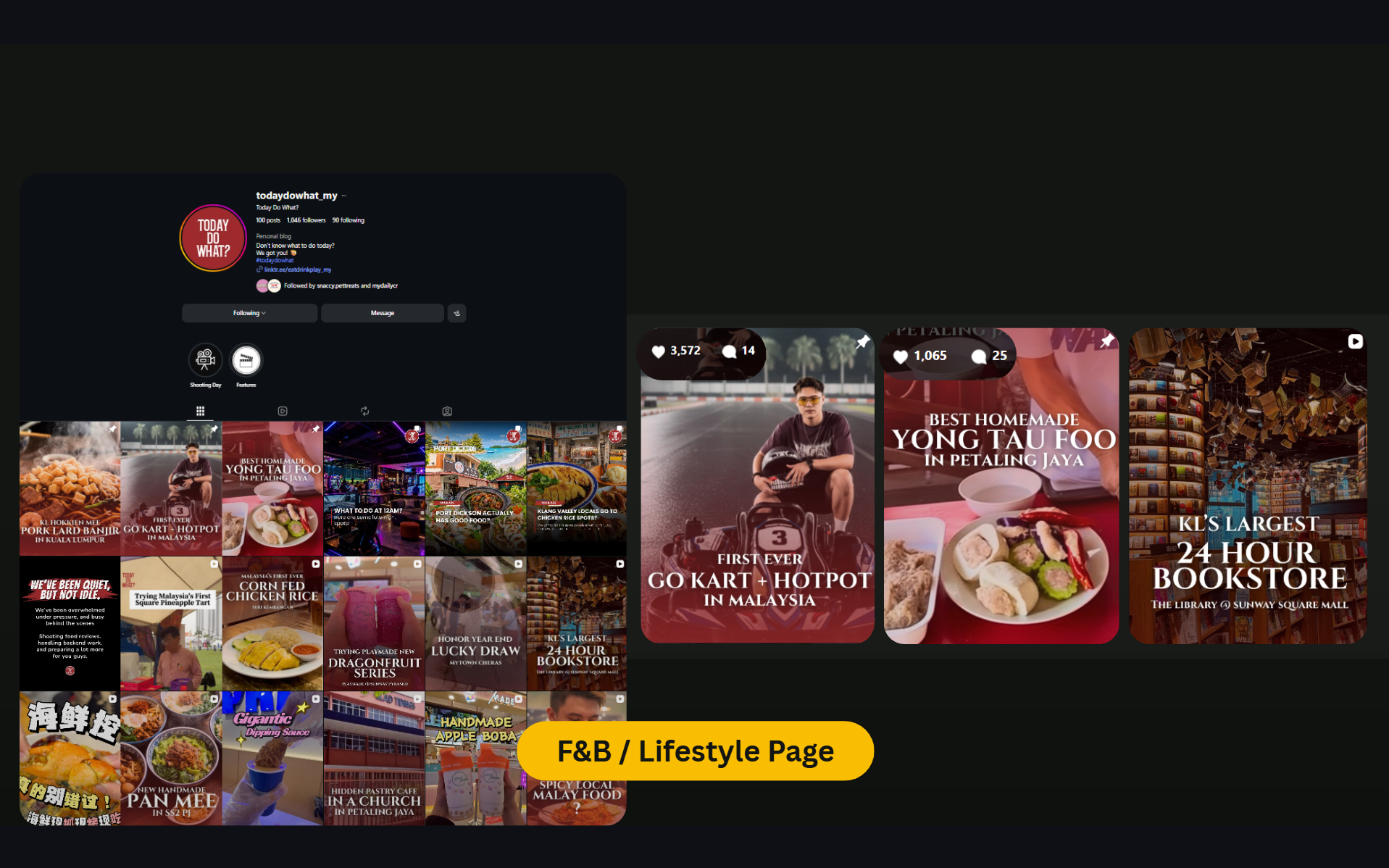 Today Do What — F&B / Lifestyle Page project by HIVE Media